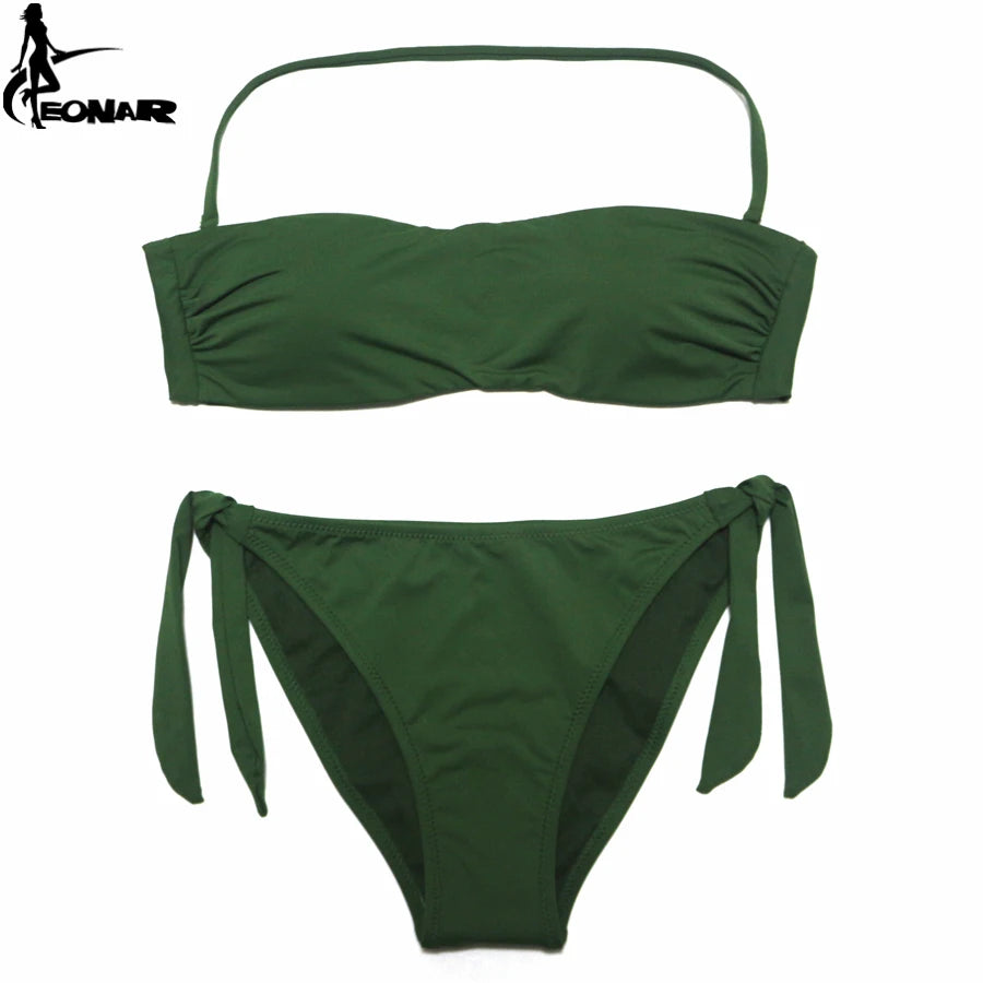 EONAR Bandeau Bikinis 2022 Women Swimsuit Push Up Brazilian Bikini Set Swimwear Female Bathing Suits Maillot De Bain Swimming