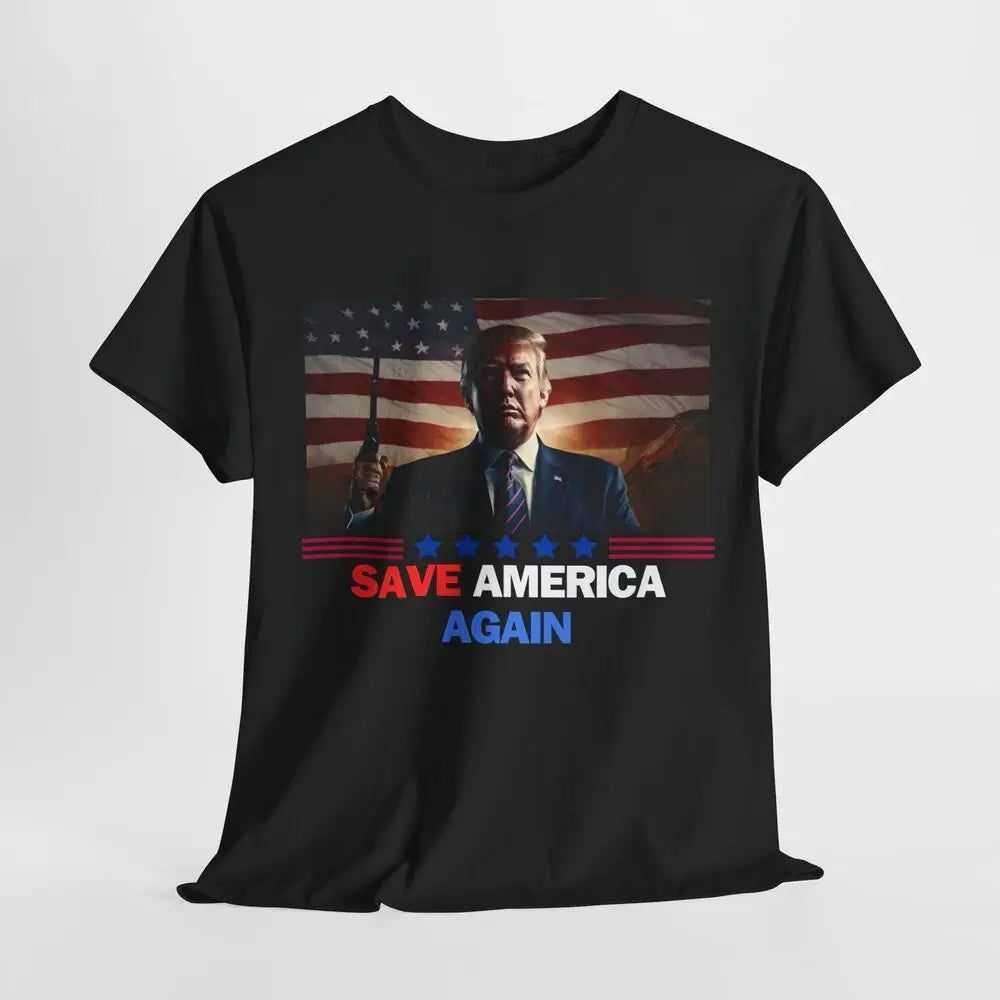 Save America Again shirt Trump Cotton Shirt Funny Political Gift Trump 2024 Man TShirt Trump Gifts Political Men's Graphic Tees