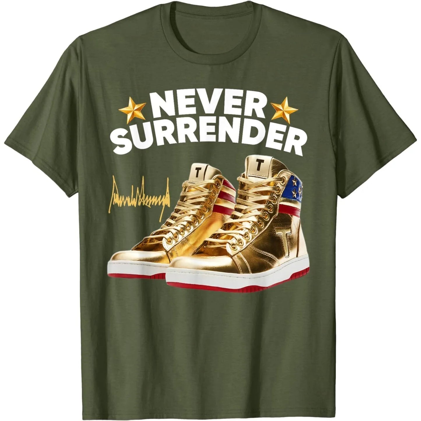 Trump Sneakers Never Surrender Unisex T-Shirt