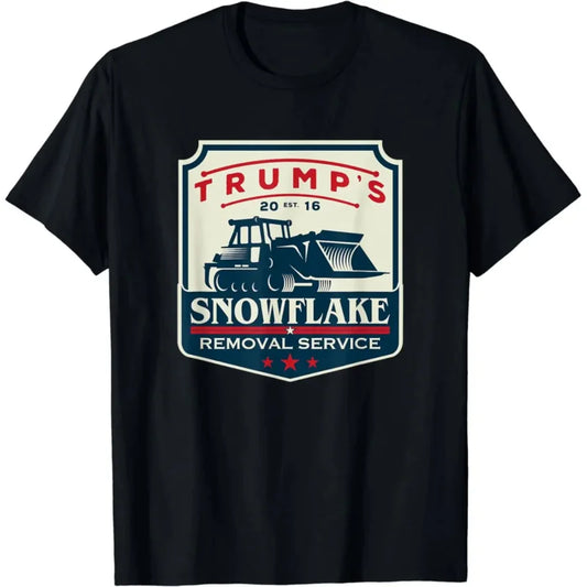 Streetwear T Shirts for Men T-Shirt Men Trump's Snowflake Removal Service - Funny Donald Trump 2024 T-Shirt harajuku